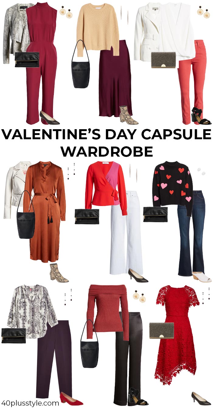 Valentine's Day capsule wardrobe | 40plusstyle.com