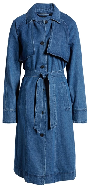 Vero Moda Denim Trench Coat | 40plusstyle.com