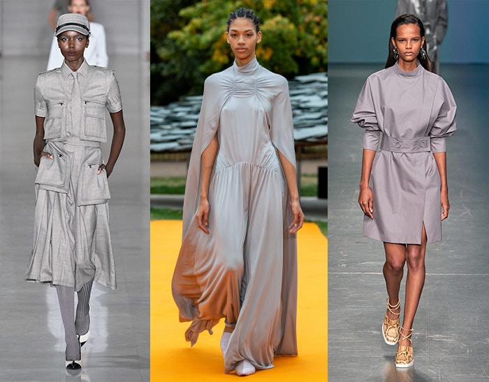 gray with a hint of purple is one of the popular summer 2020 fashion trends | 40plusstyle.com