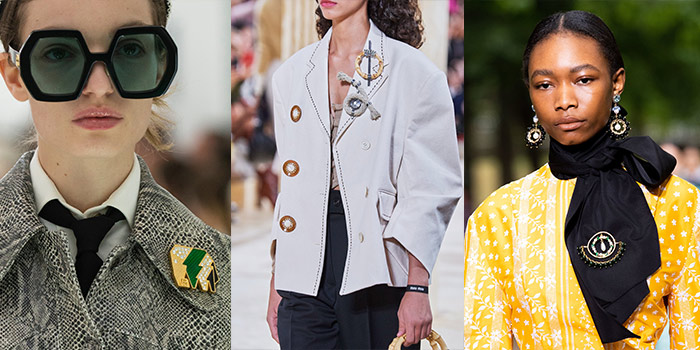 brooches worn on lapels and scarves | 40plusstyle.com