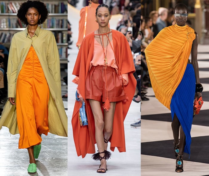 Orange outfits on the spring and summer 2020 catwalks | 40plusstyle.com