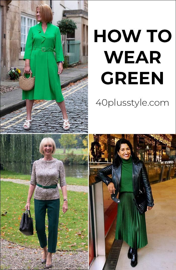 How to wear green: Which of these color palettes and outfits is your favorite? | 40plusstyle.com