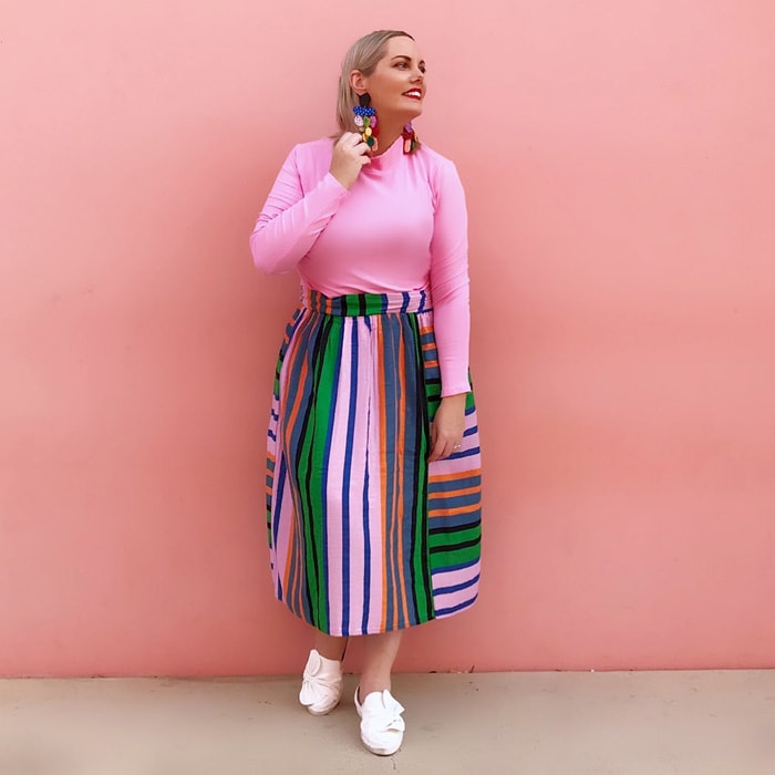 pink and green are the perfect combination to wear | 40plusstyle.com