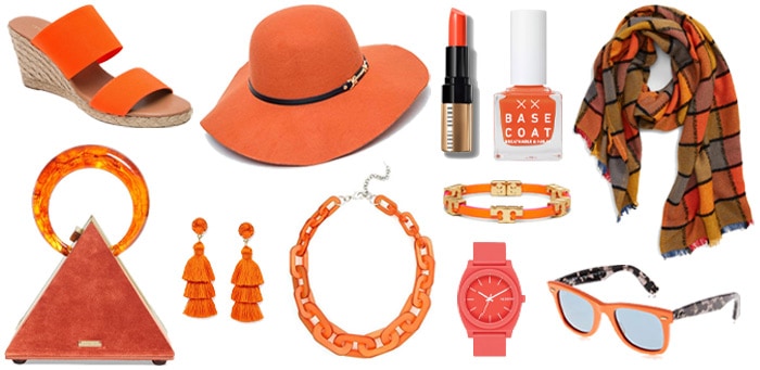 Stylish orange accesories | 40plusstyle.com