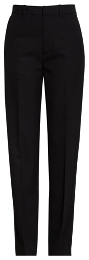 slim leg black pants | 40plusstyle.com