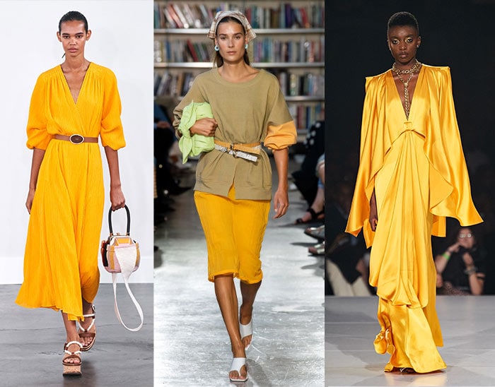 saffron yellow is among the summer color fashion trends | 40plusstyle.com