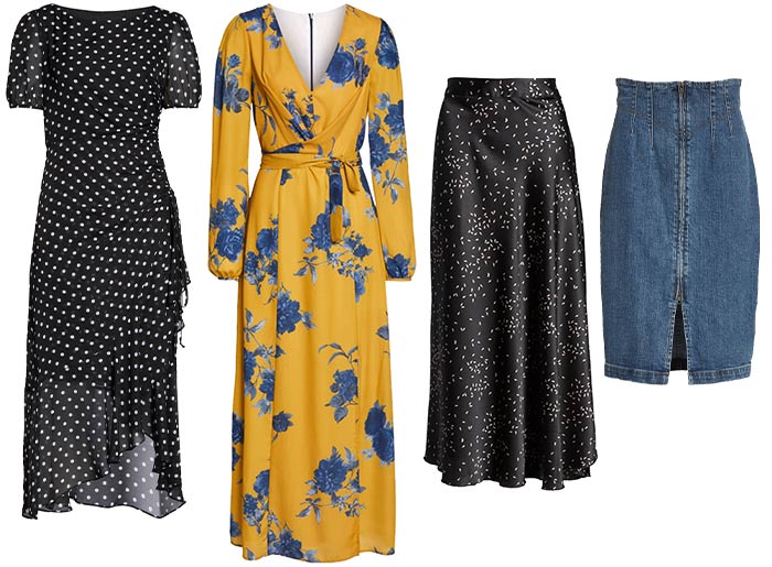 Essentials for spring -  dresses and skirts | 40plusstyle.com