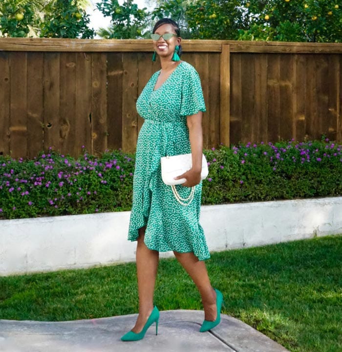 an all green outfit | 40plusstyle.com