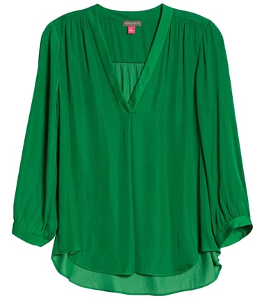 Vince Camuto rumple fabric blouse | 40plusstyle.com