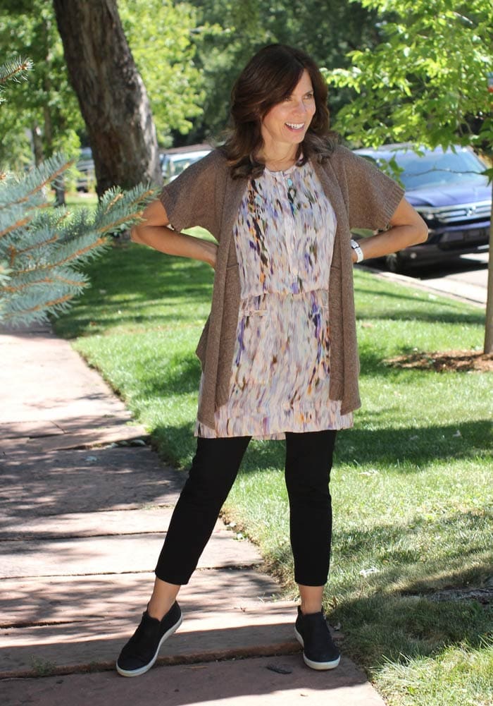 How to wear tunics or short dresses with pants