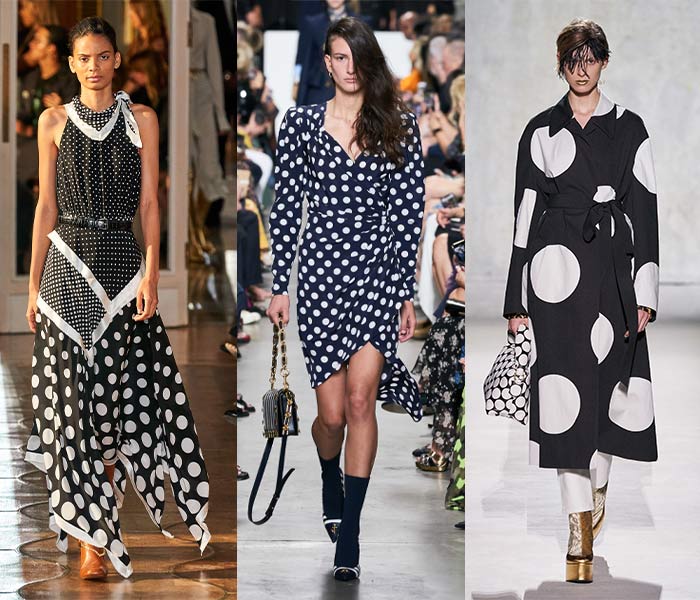 Runway looks - polka dot trend | 40plusstyle.com