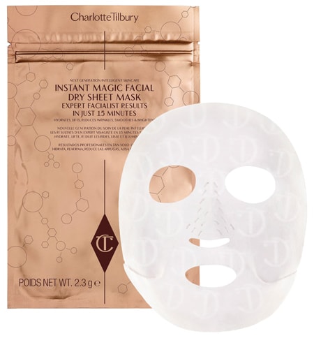 Charlotte Tilbury Instant Magic Facial Dry Sheet Mask | 40plusstyle.com