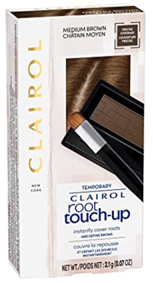 Dye hair roots - Clairol Root Touch-Up Concealing Powder | 40plusstyle.com