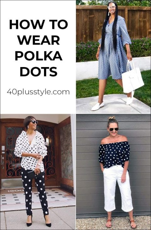 Polka dot outfits are on trend right now! We show you how to wear them
