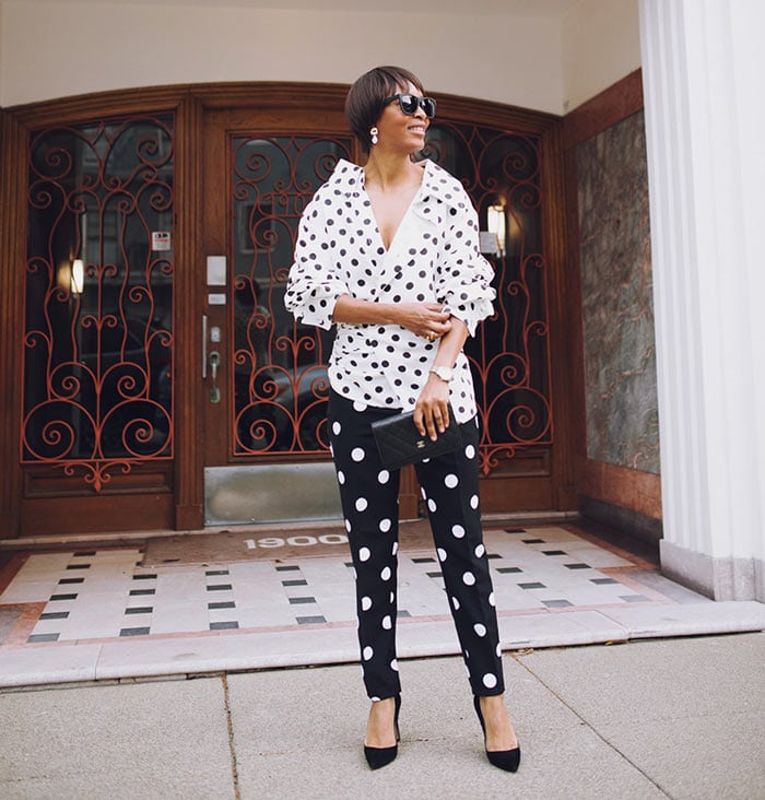 Polka dot outfits are on trend right now! We show you how to wear them