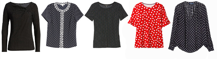 Polka dot tops | 40plusstyle.com