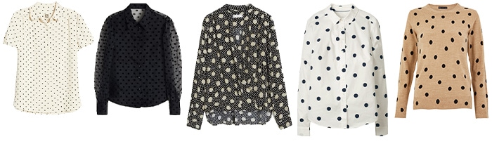 Polka dot tops | 40plusstyle.com