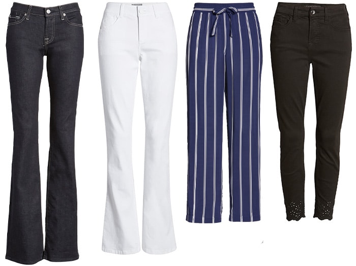 Pants and jeans for the rectangle shape body | 40plusstyle.com