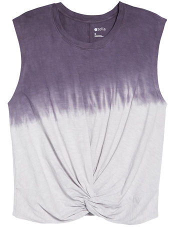 Zella twist around tank top | 40plusstyle.com