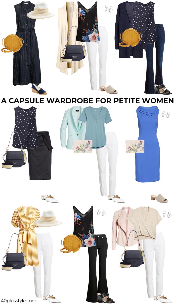A capsule wardrobe for the petites | 40plusstyle.com