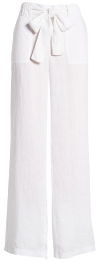 Caslon belted linen pants | 40plusstyle.com