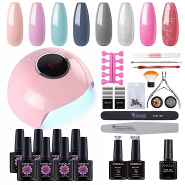 Coscelia Gel Nail Polish Starter Kit  for a manicure at home | 40plusstyle.com