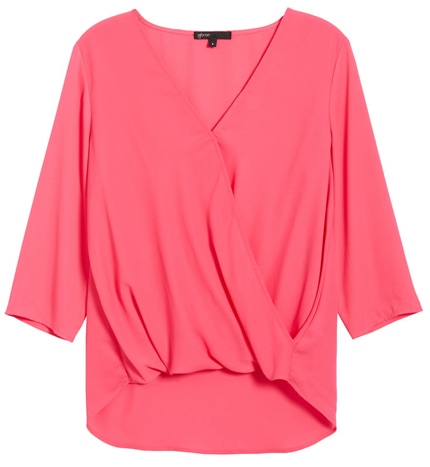 Gibson surplice blouse | 40plusstyle.com