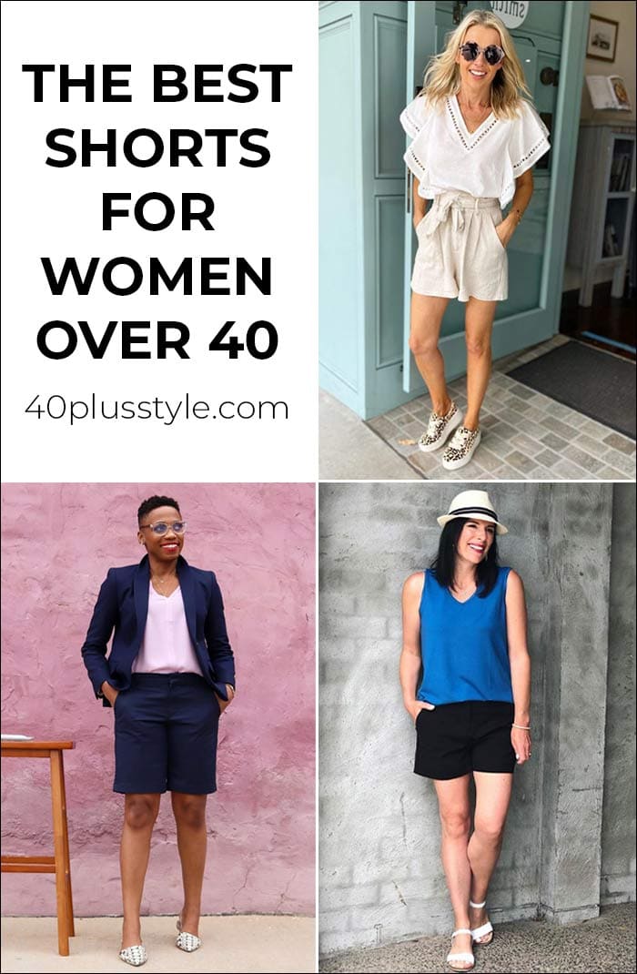 Shorts that fit and flatter women over 40 of any shape | 40plusstyle.com