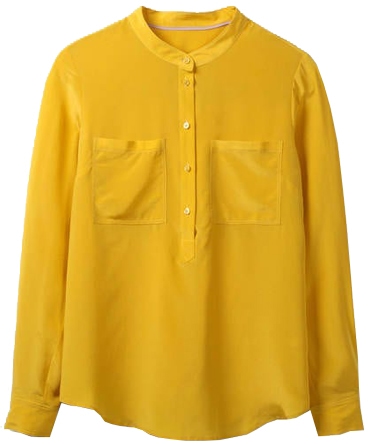 The perfect yellow blouse for women over 40 | 40plusstyle.com