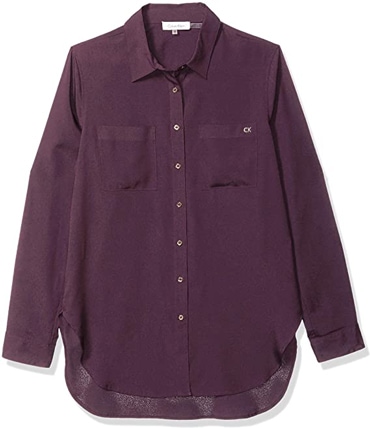 Calvin Klein button down shirt | 40plusstyle.com