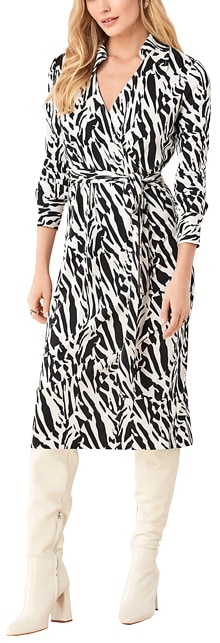 DVF faux printed midi | 40plusstyle.com