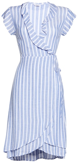 Rails stripe ruffle detail dress | 40plusstyle.com