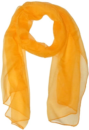 Yellow silk scarf | 40plusstyle.com