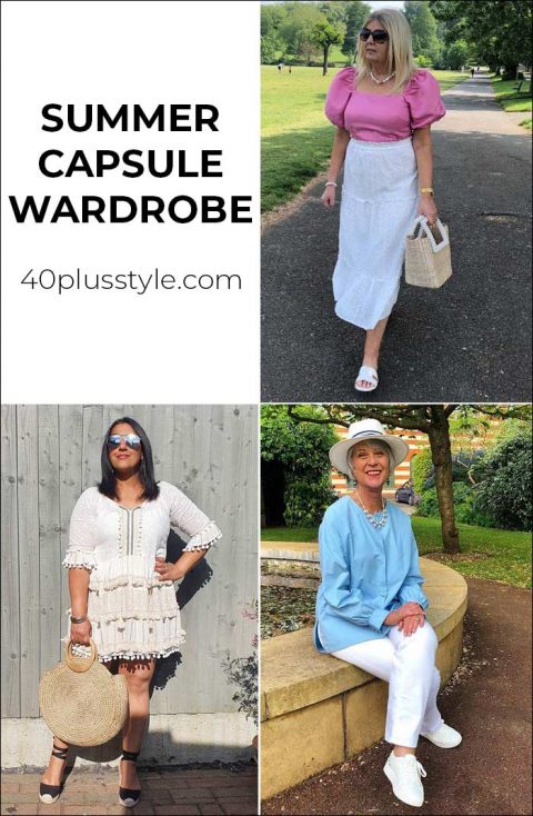 summer capsule wardrobe - how to create lots of summer outfits