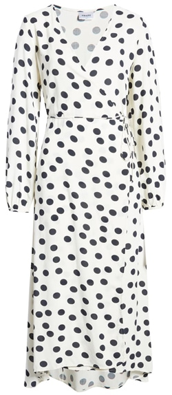 VERO MODA midi wrap dress | 40plusstyle.com