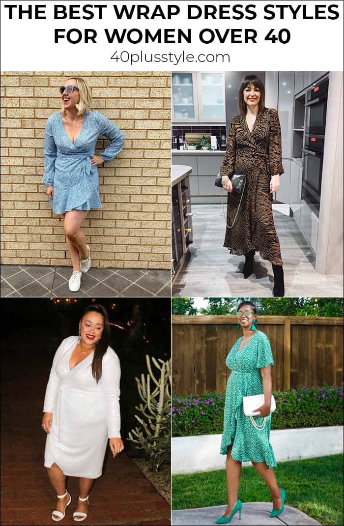 The best wrap dress styles for women over 40 | 40plusstyle.com