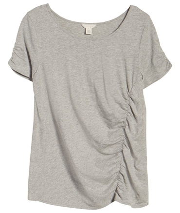 Summer essentials - Caslon ruched knit t-shirt | 40plusstyle.com