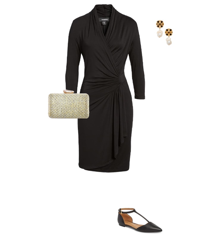 Dress and flat shoes 2024 outfit