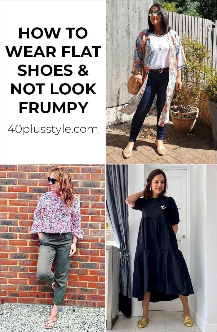 how to wear flats and not look frumpy | 40plusstyle.com