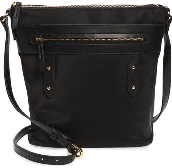 Nordstrom nylon crossbody bag | 40plusstyle.com