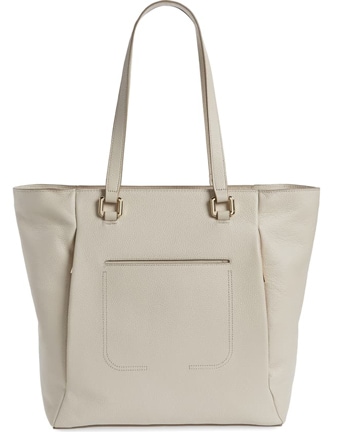 Nordstrom leather tote | 40plusstyle.com