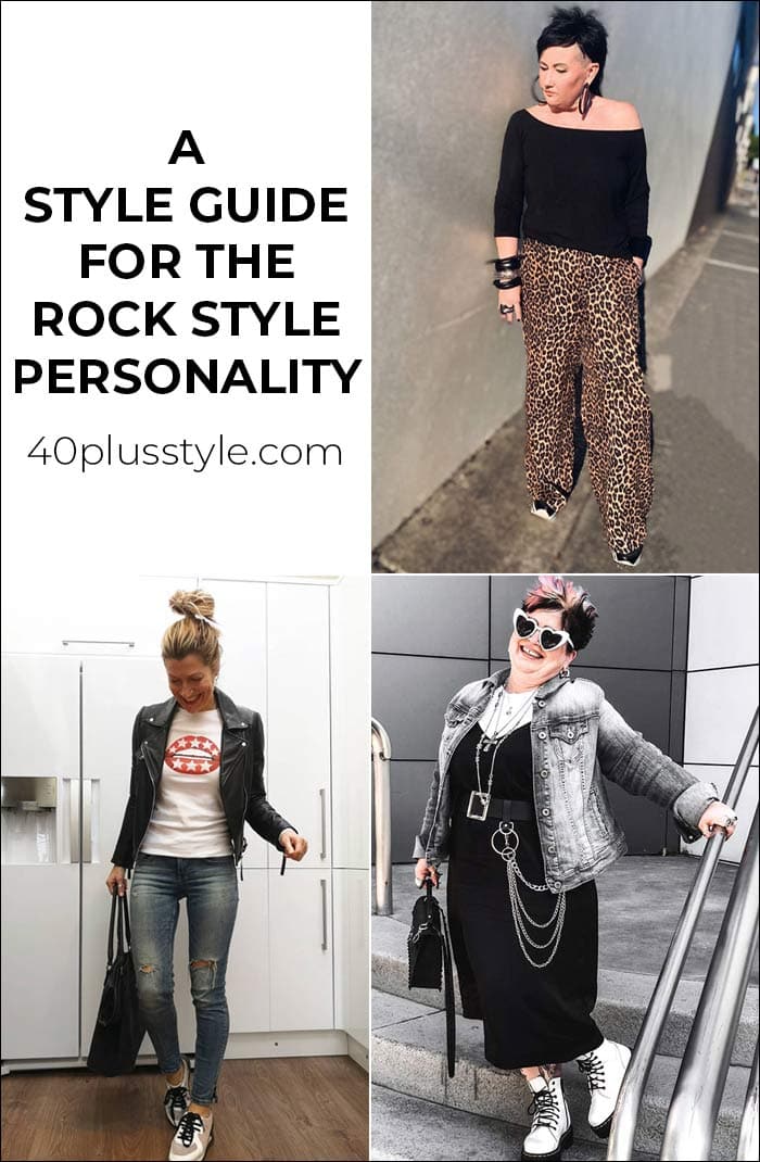 a capsule wardrobe and style guide for the ROCK style personality | 40plusstyle.com