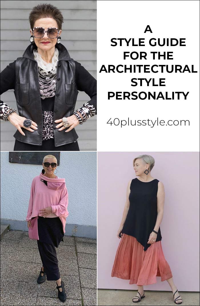 A capsule wardrobe and style guide for the ARCHITECTURAL style personality | 40plusstyle.com