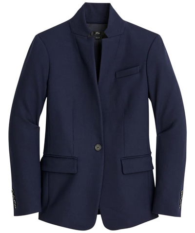 J.Crew stretch blazer | 40plusstyle.com