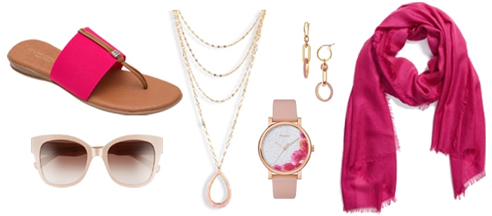 Pink accessories | 40plusstyle.com