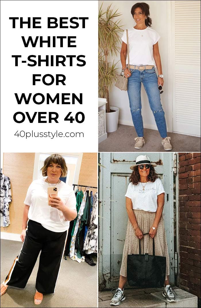 The best white t-shirts for women that don't shrink and aren't see through | 40plusstyle.com