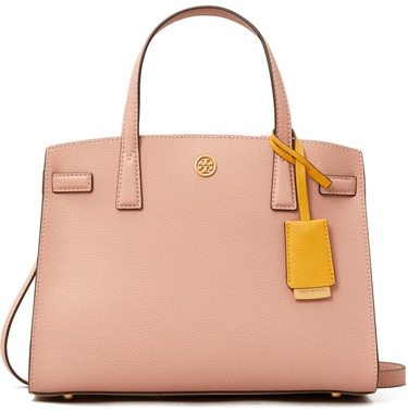 Tory Burch leather satchel | 40plusstyle.com