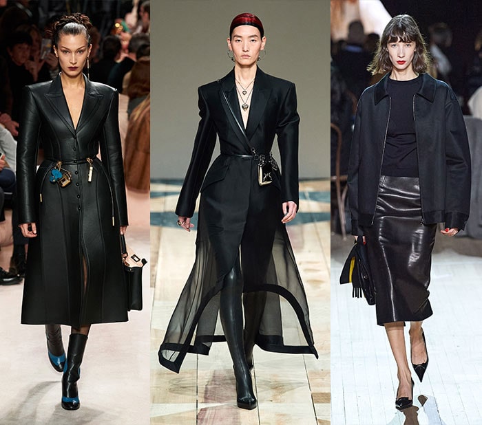 black outfits seen on the fall 2022 catwalks | 40plusstyle.com