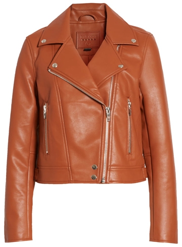 BLANKNYC faux leather moto jacket | 40plusstyle.com