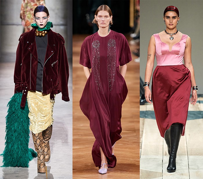 Fall clothing colors - Wearing burgundy for fall | 40plusstyle.com